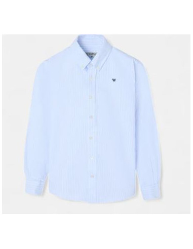 Camisa oxford  Silbon raya celeste