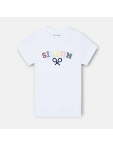 Camiseta kids Silbon raqueta media...