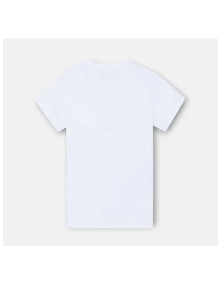 Camiseta kids Silbon raqueta media multicolor blanco