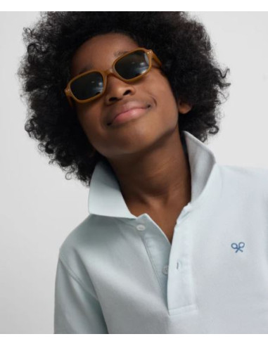 POLO KIDS RAQUETA ETNICA AZUL