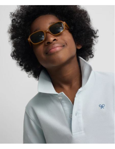 POLO KIDS RAQUETA ETNICA AZUL