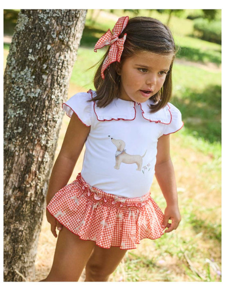 Braga Volantes y Camiseta Niña Colección Baño La Martinica Scooby