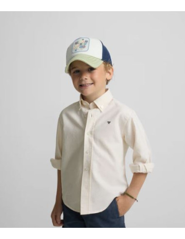 Camisa sport kids Silbon oxford amarillo