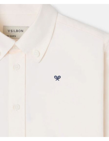 Camisa sport kids Silbon oxford amarillo