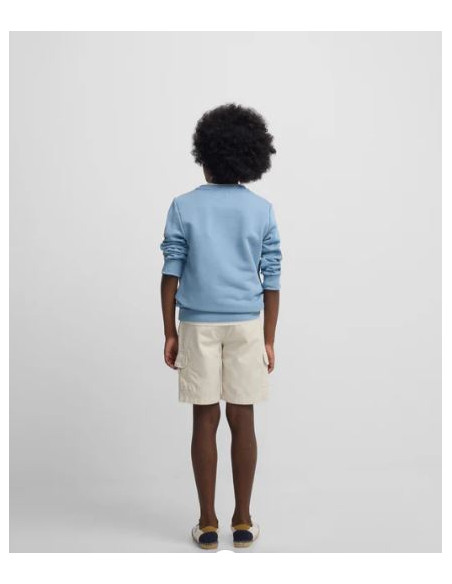 Sudadera kids Silbon raqueta media azul indigo