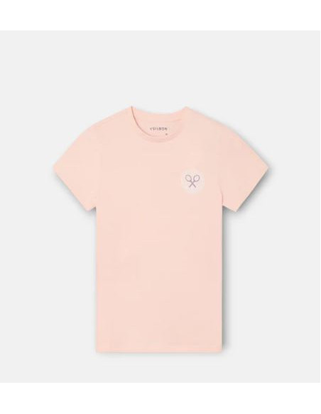 Camiseta kids Silbon raqueta etnica coral