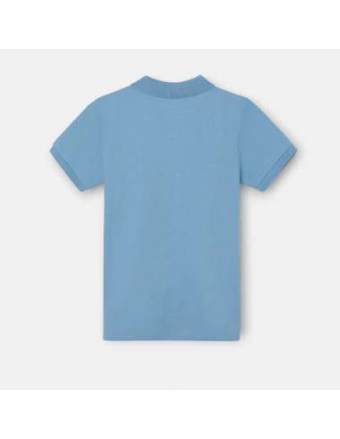 Polo kids Silbon liso logo rizo azul...