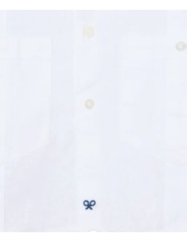 Guayabera sport kids Silbon lino blanco